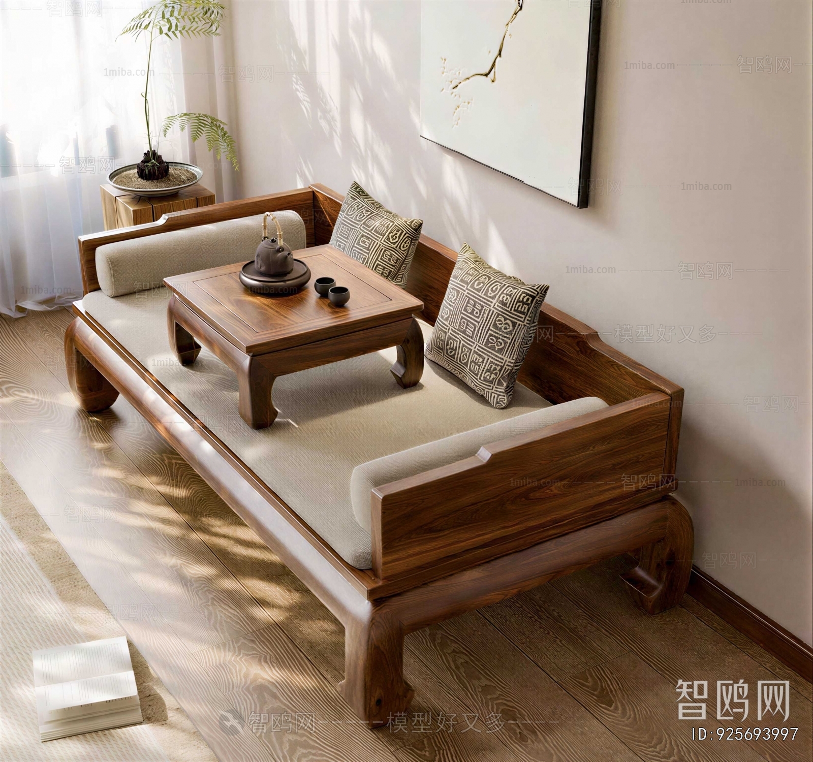 New Chinese Style Arhat Bed