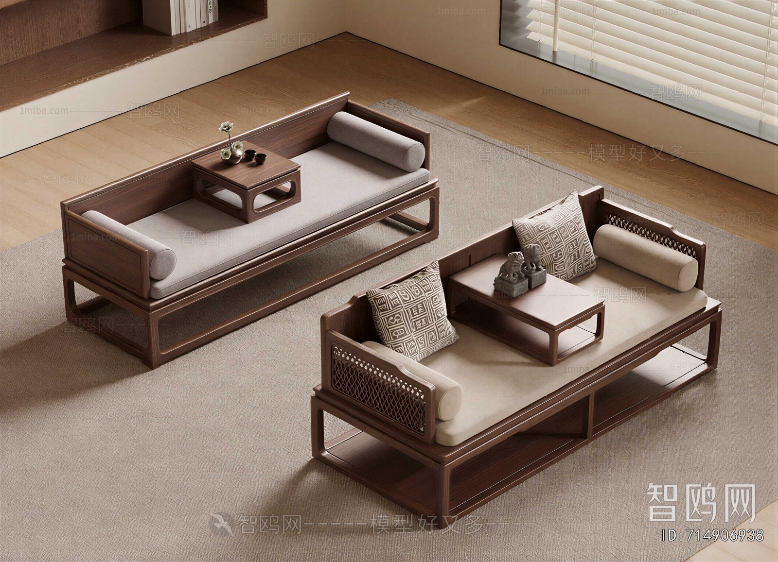 New Chinese Style Arhat Bed