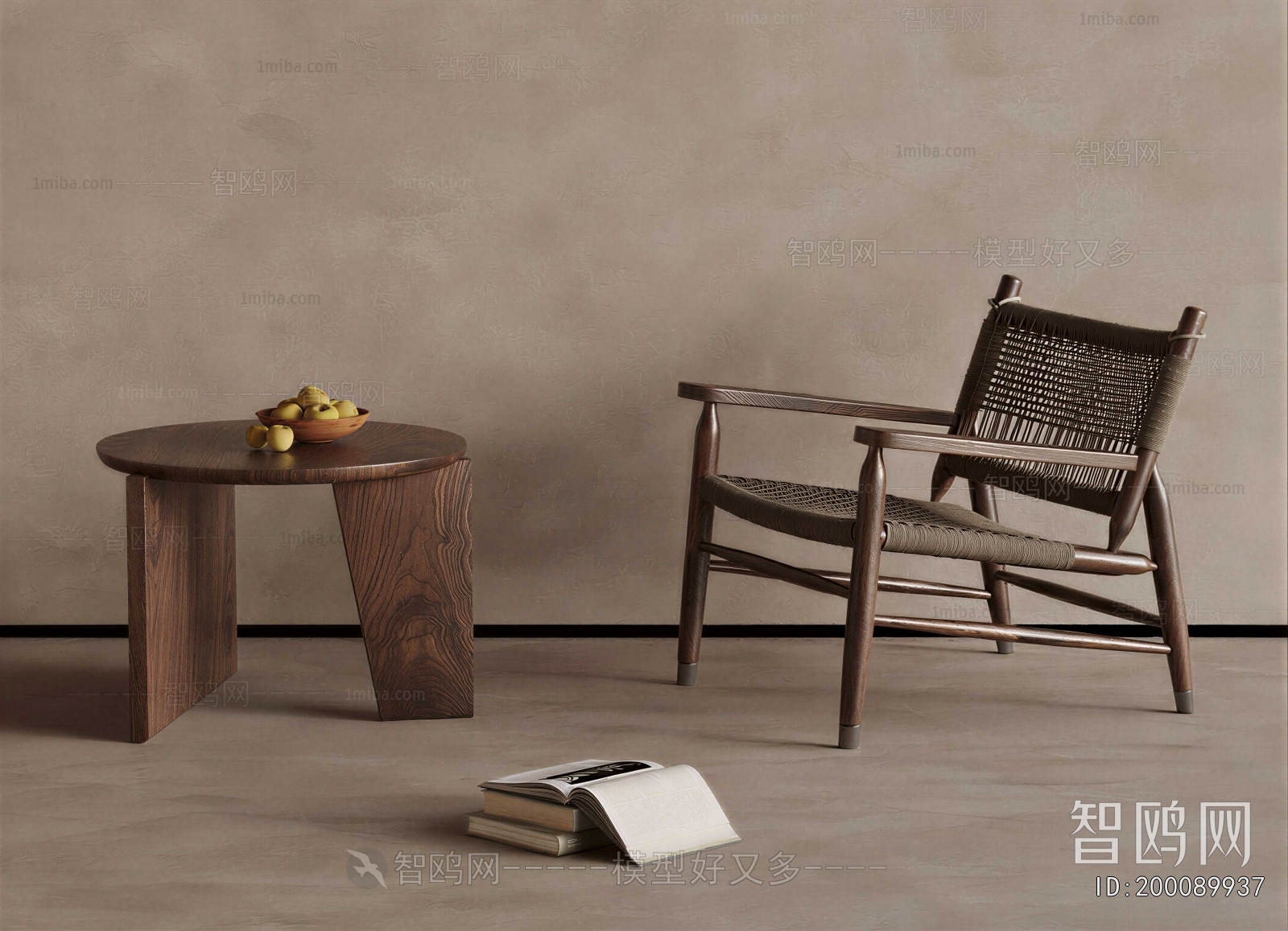 Wabi-sabi Style Lounge Chair