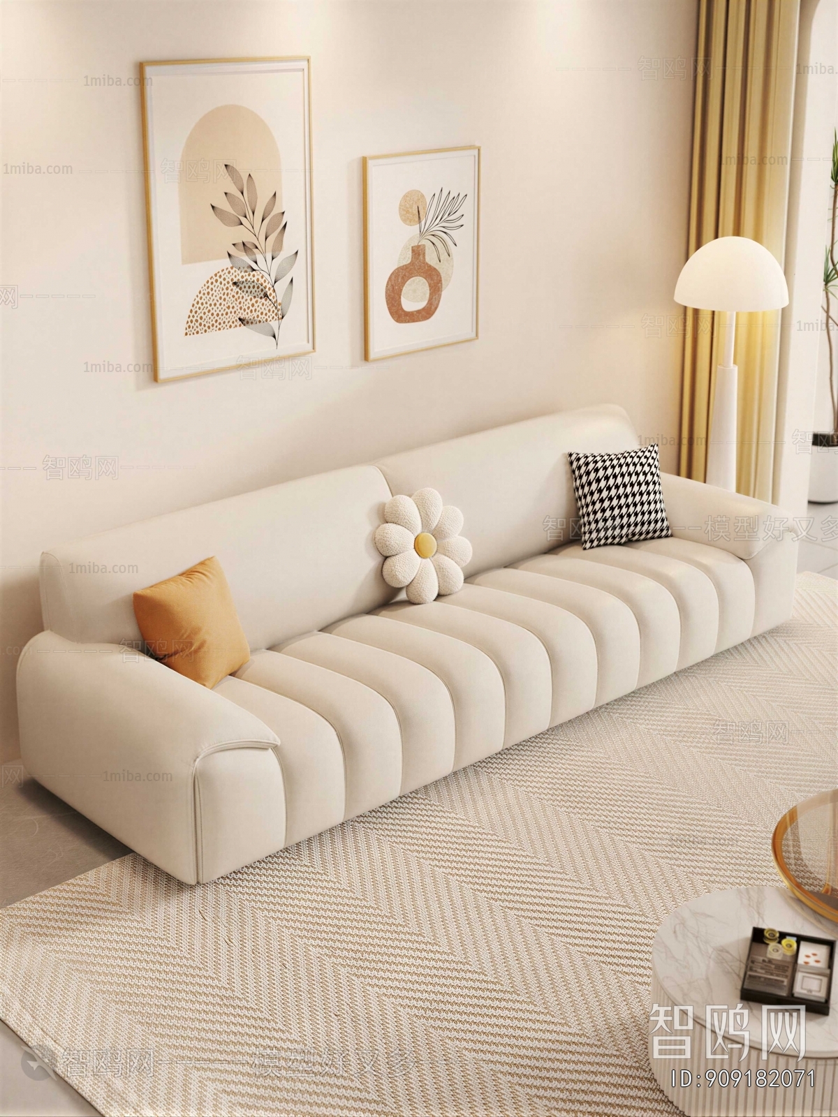 Modern Three-seat Sofa