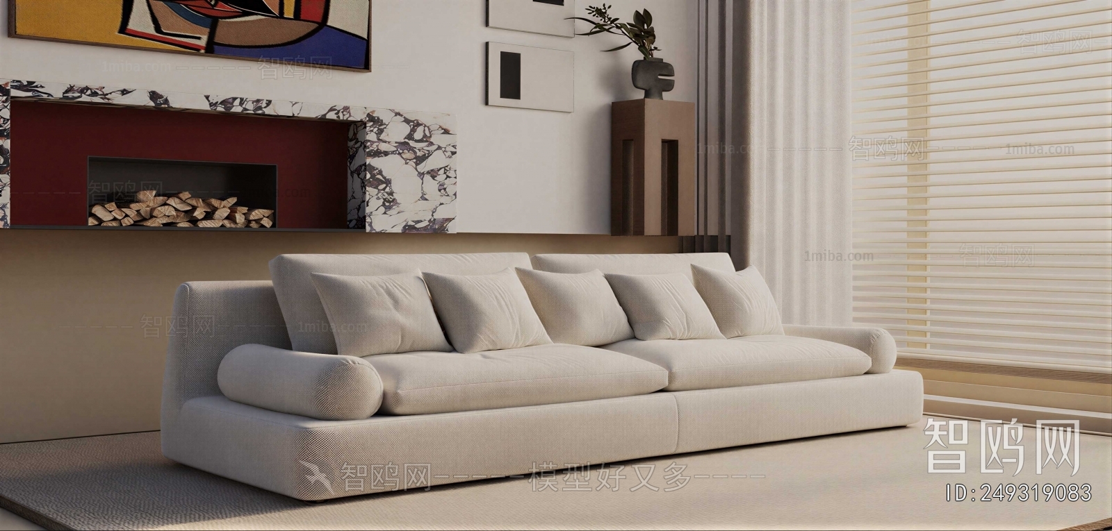 Modern Three-seat Sofa