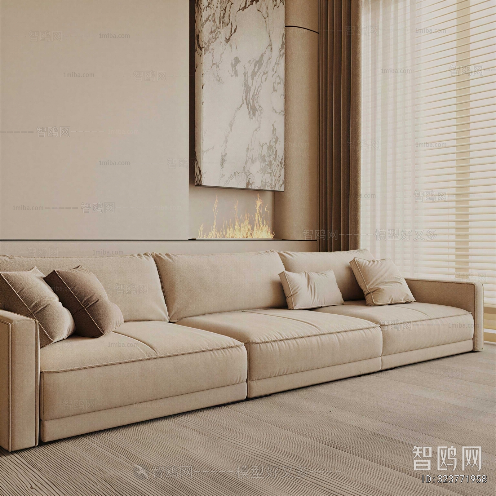 Modern Three-seat Sofa