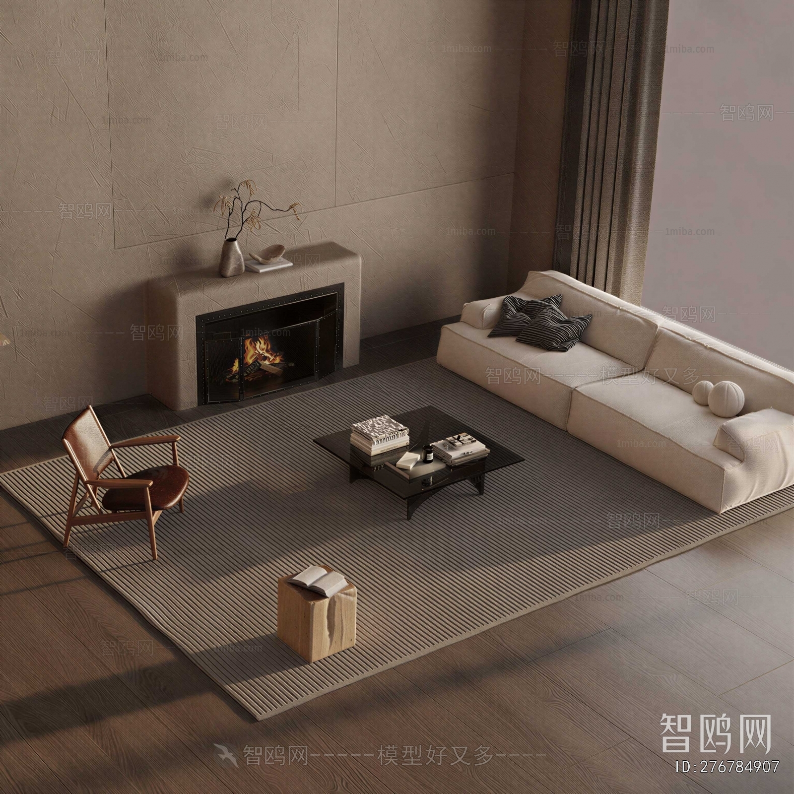 Wabi-sabi Style Sofa Combination