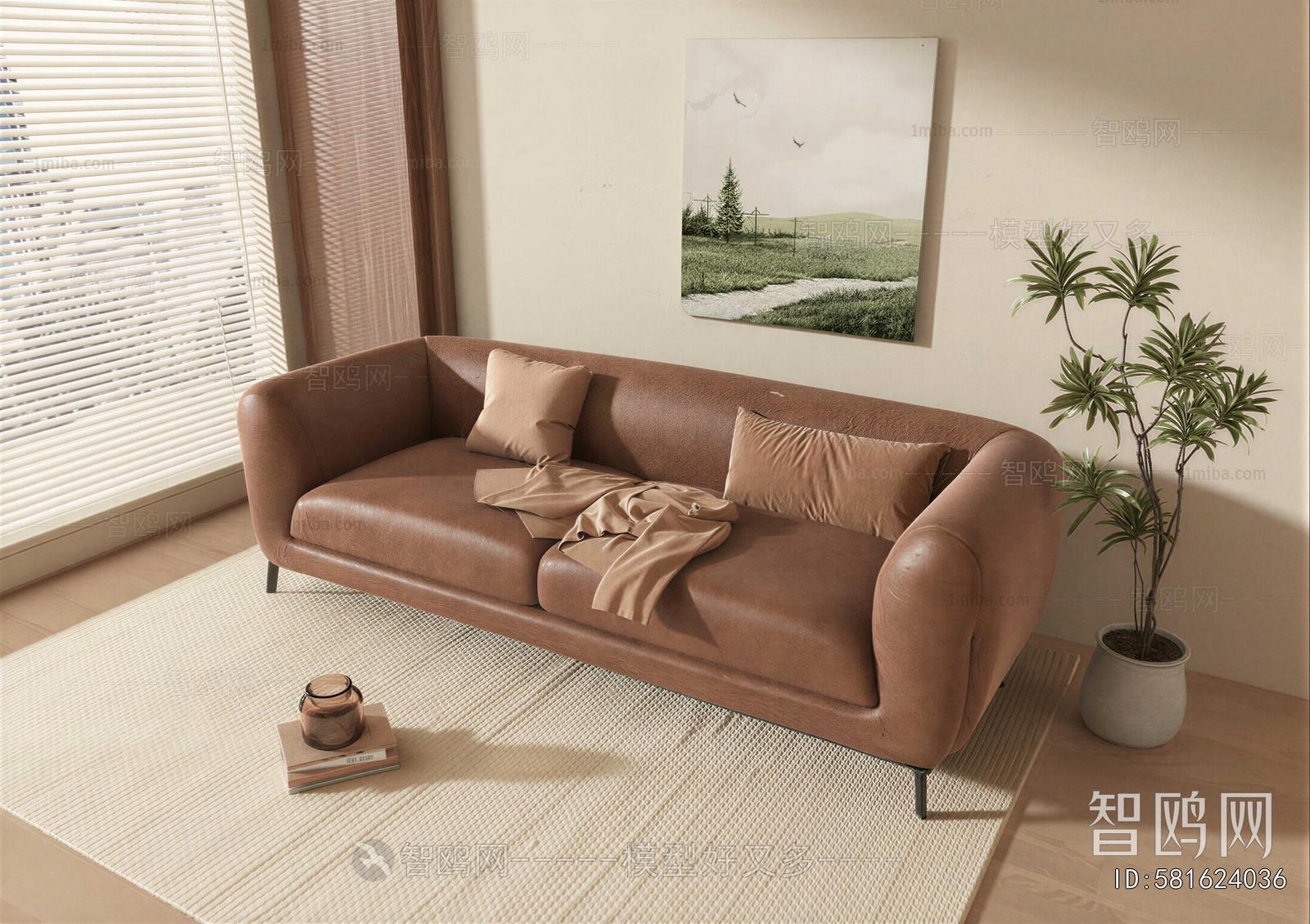 Modern Three-seat Sofa
