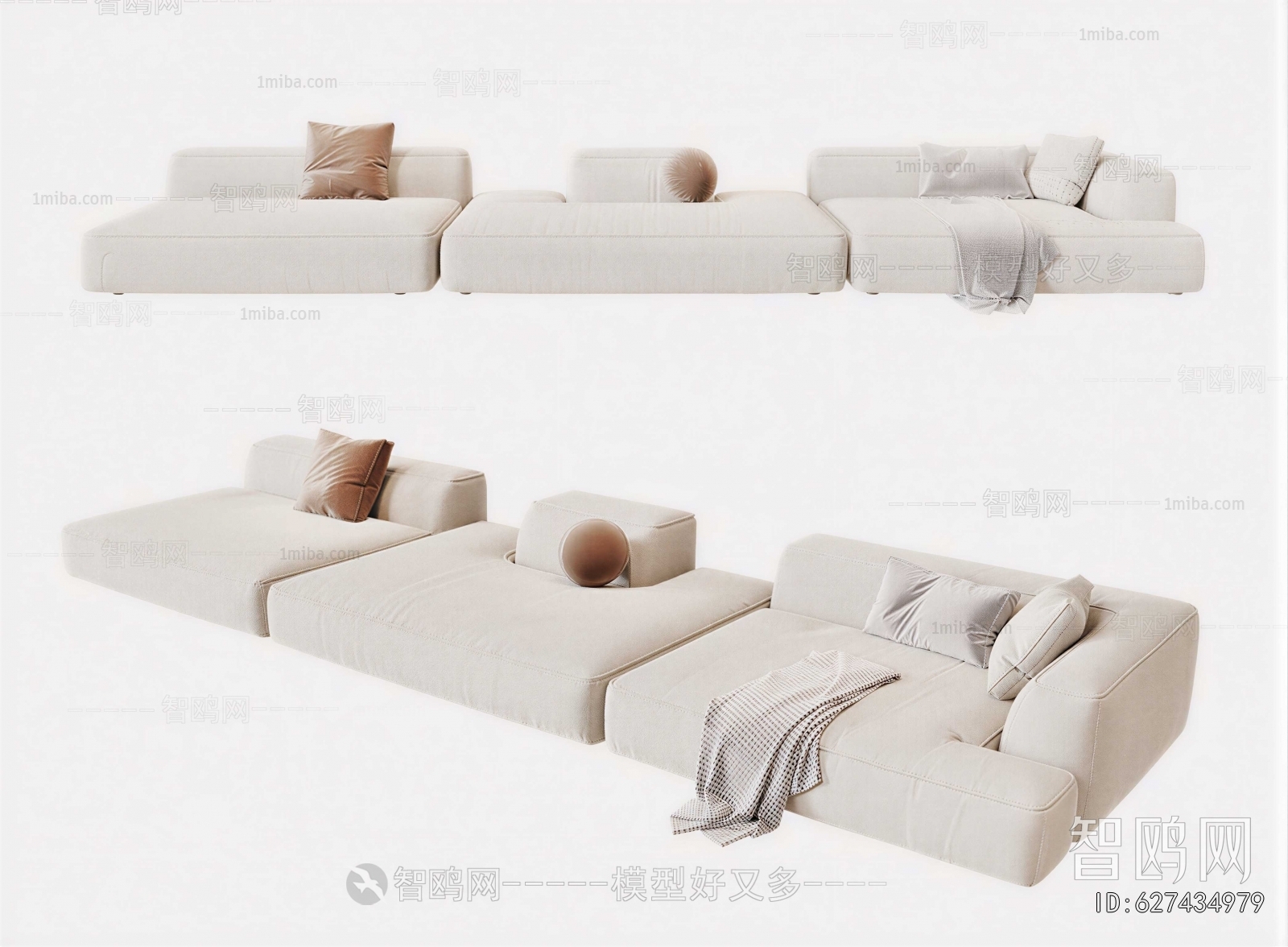 Modern Multi Person Sofa