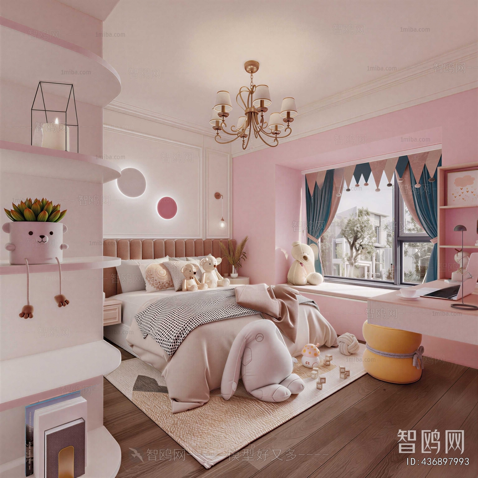 American Style Girl's Room Daughter's Room