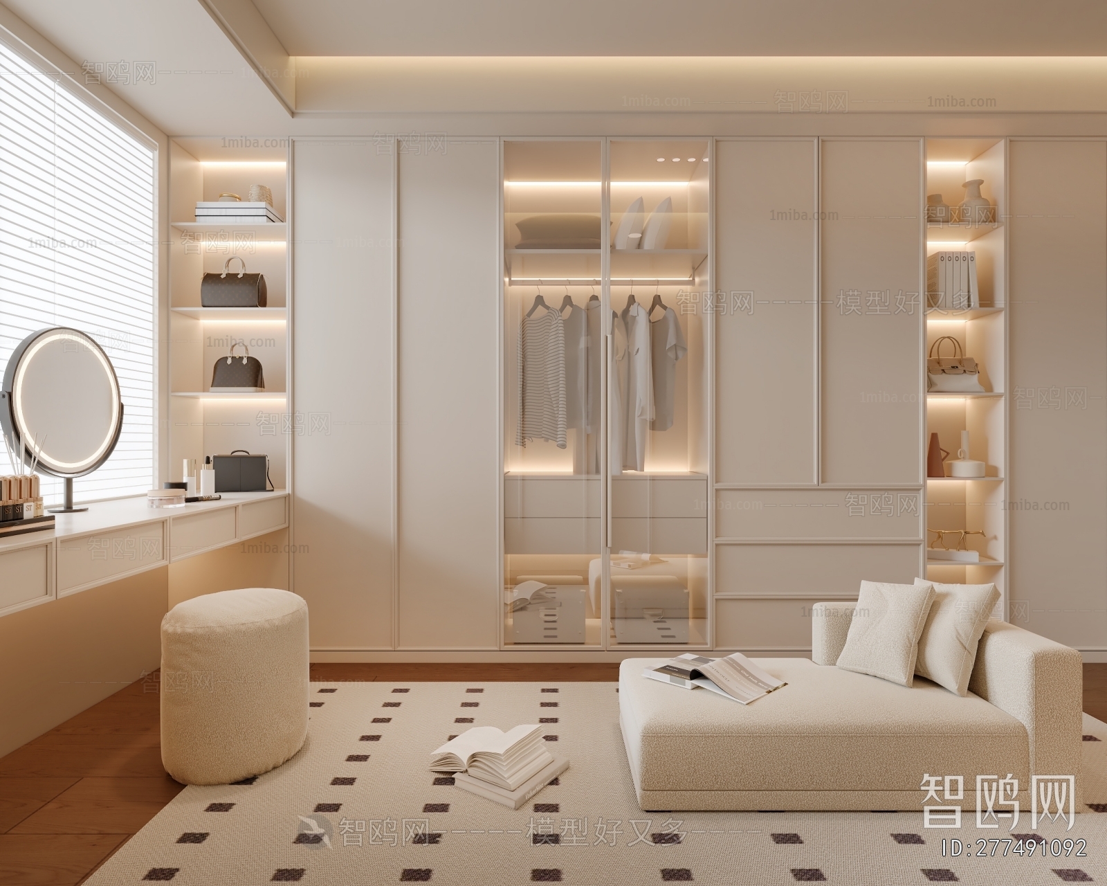 Modern Clothes Storage Area