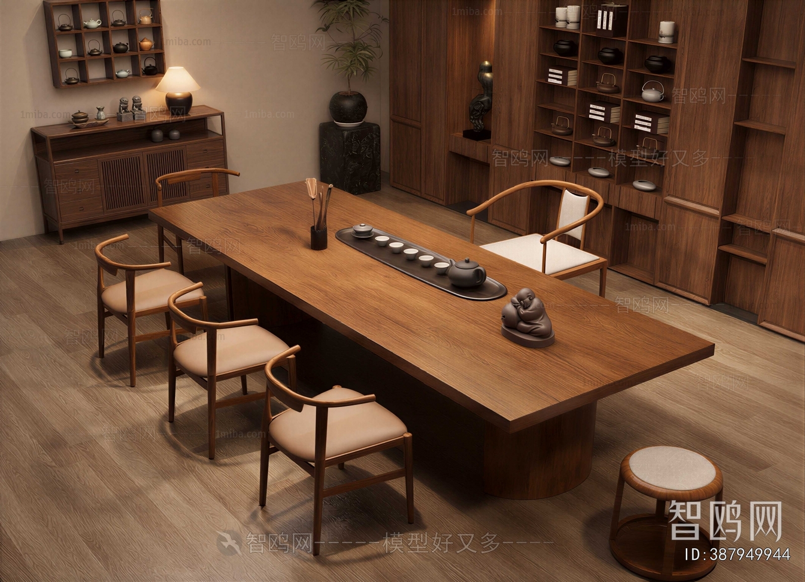 Wabi-sabi Style Tea Tables And Chairs