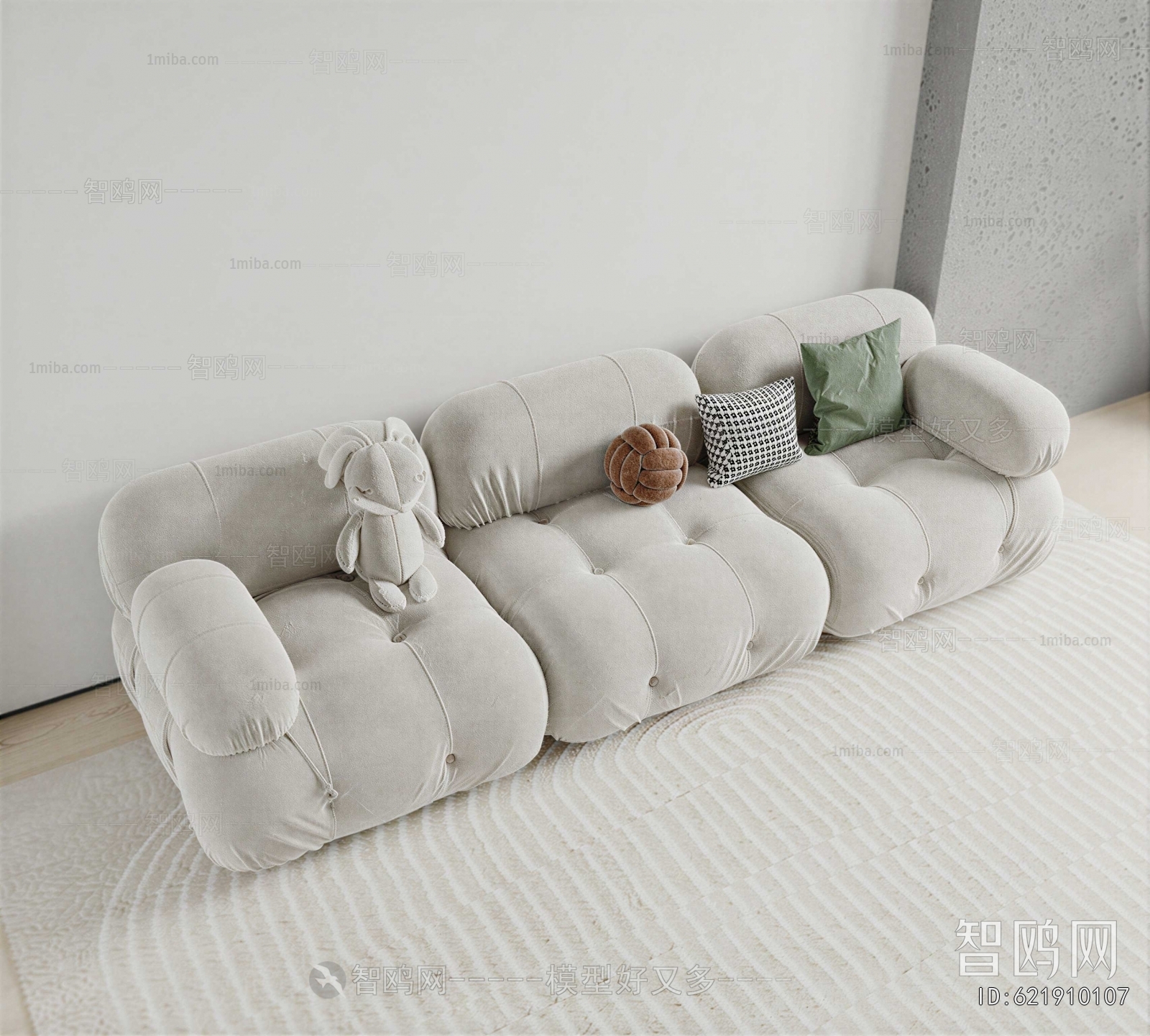 Modern Three-seat Sofa