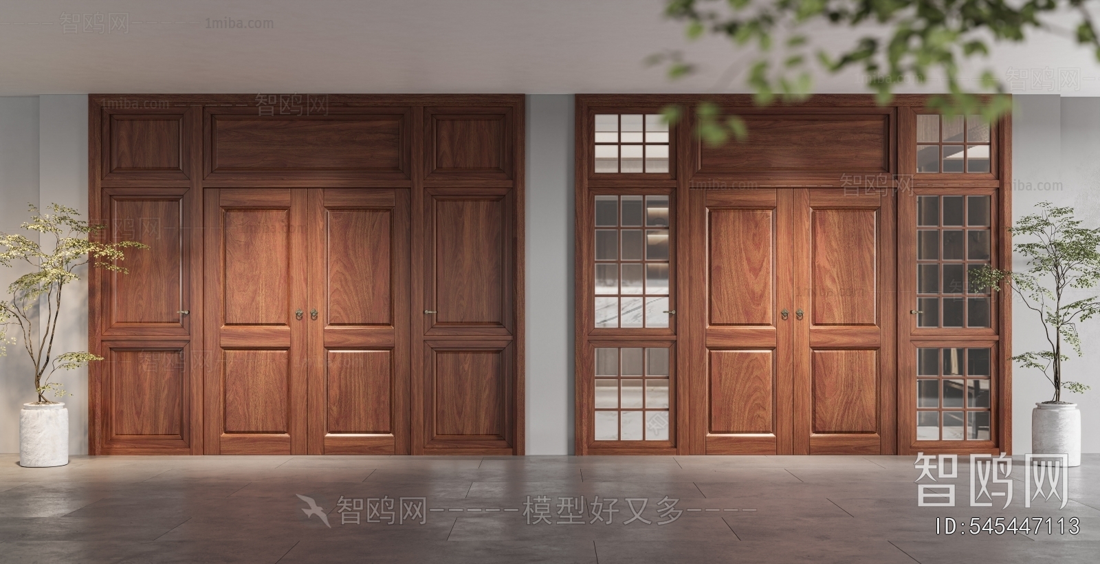 New Chinese Style Double Door