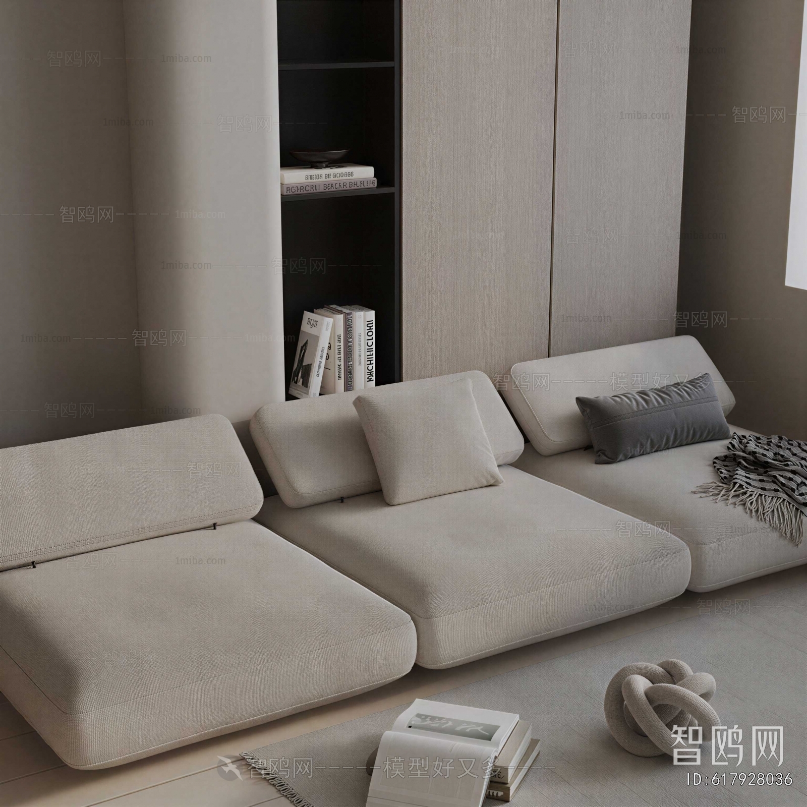 Modern Three-seat Sofa