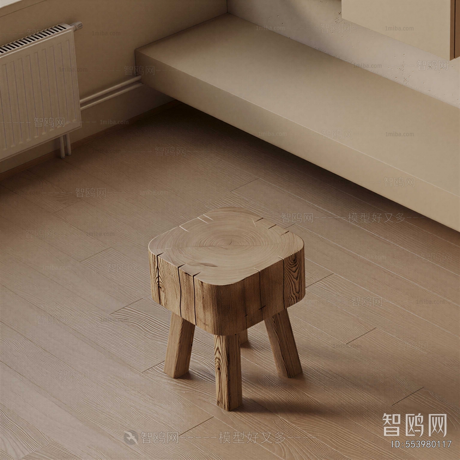 Wabi-sabi Style Stool