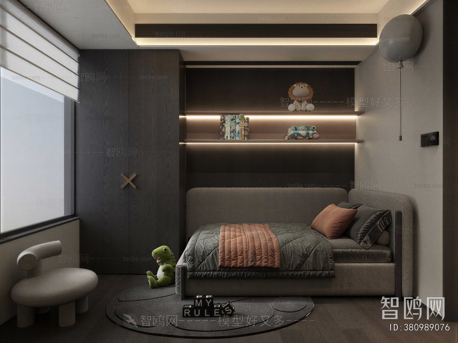 Modern Boy's Room And Son's Room