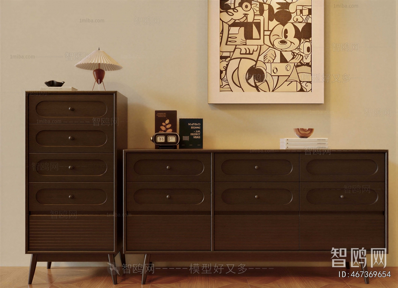 Retro Style Side Cabinet