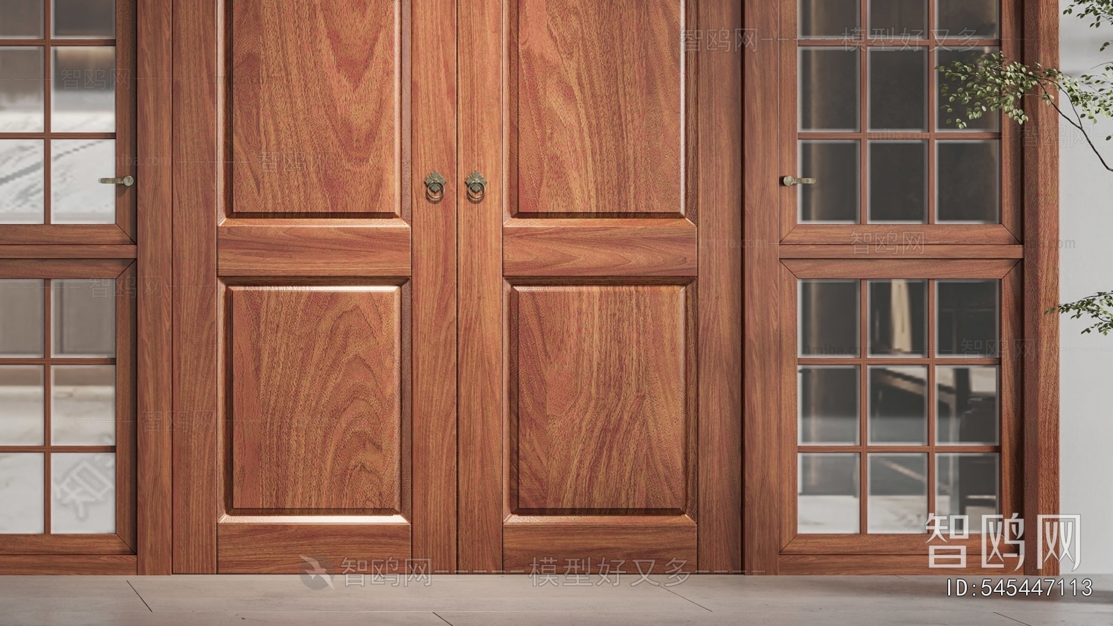 New Chinese Style Double Door