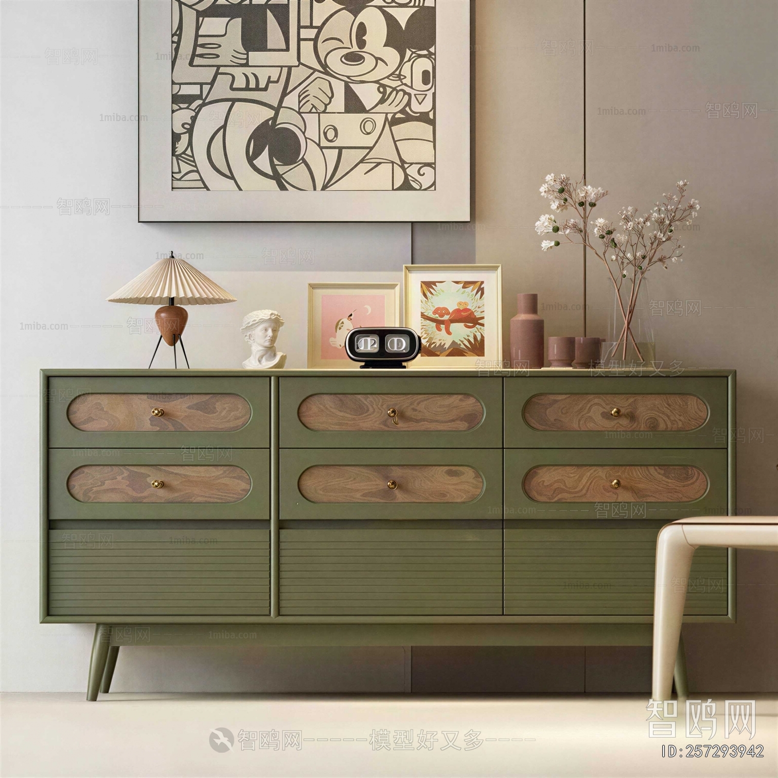 French Style Entrance Cabinet