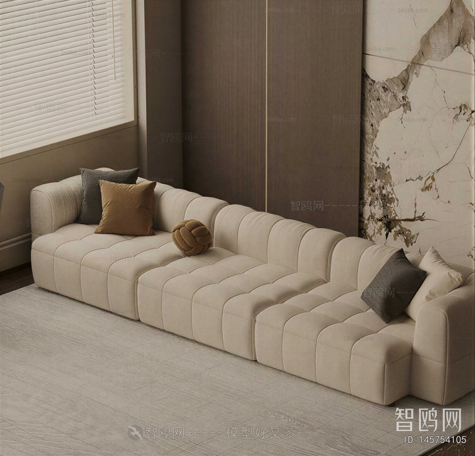 Modern Three-seat Sofa