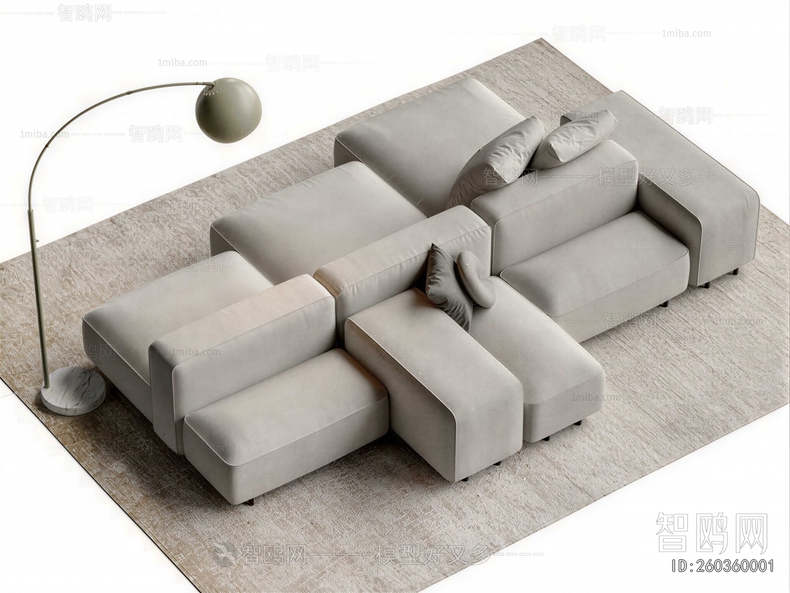 Modern Multi Person Sofa