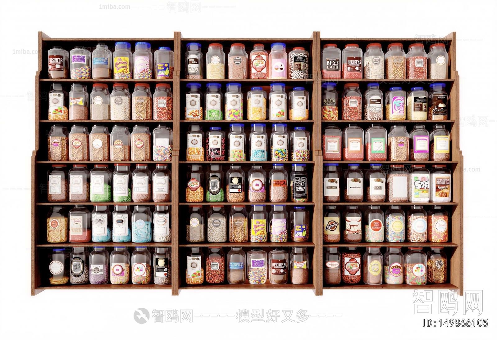 Modern Supermarket Shelf