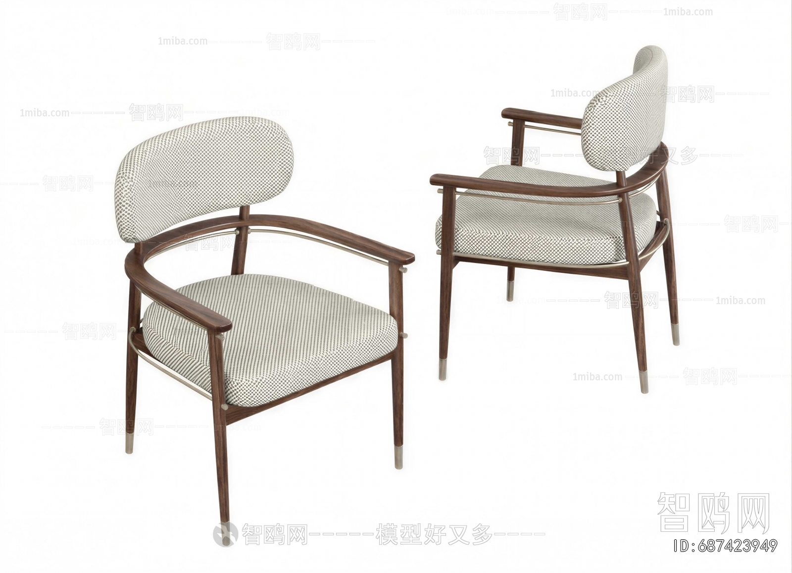 Wabi-sabi Style Single Chair