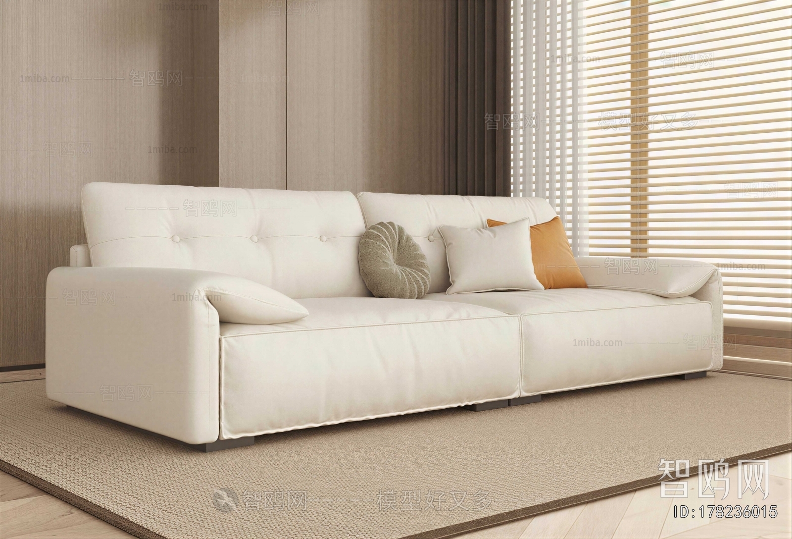 Modern Three-seat Sofa