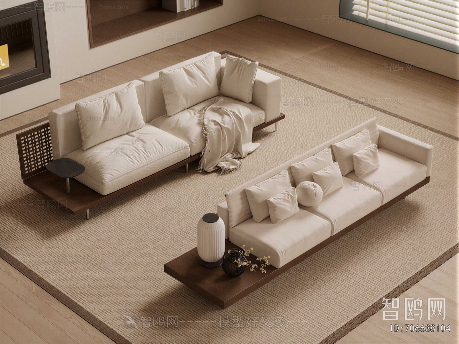 Wabi-sabi Style A Sofa For Two