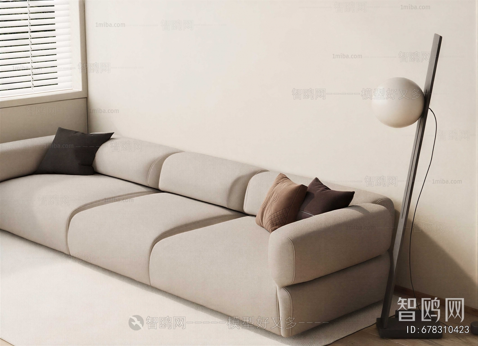 Modern Three-seat Sofa