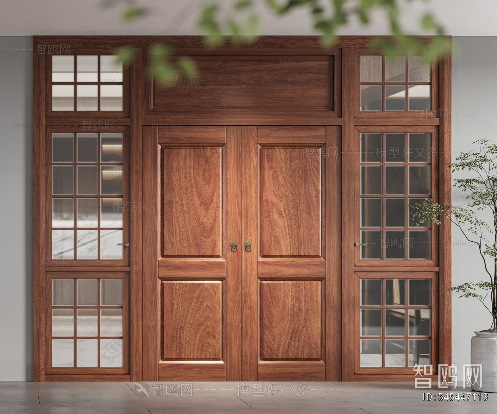 New Chinese Style Double Door