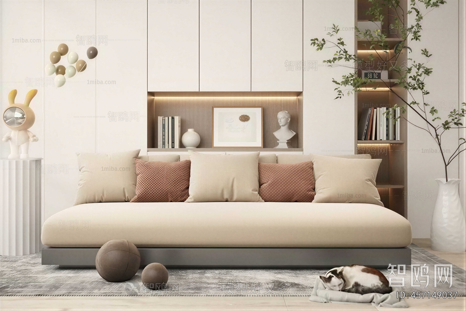 Modern Three-seat Sofa