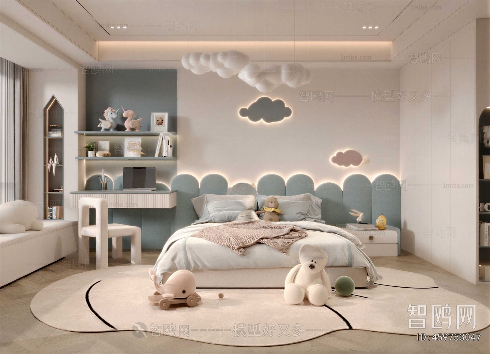 Modern Boy's Room And Son's Room