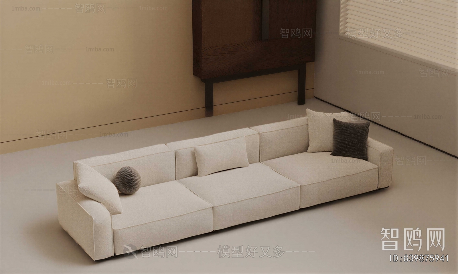 Modern Three-seat Sofa