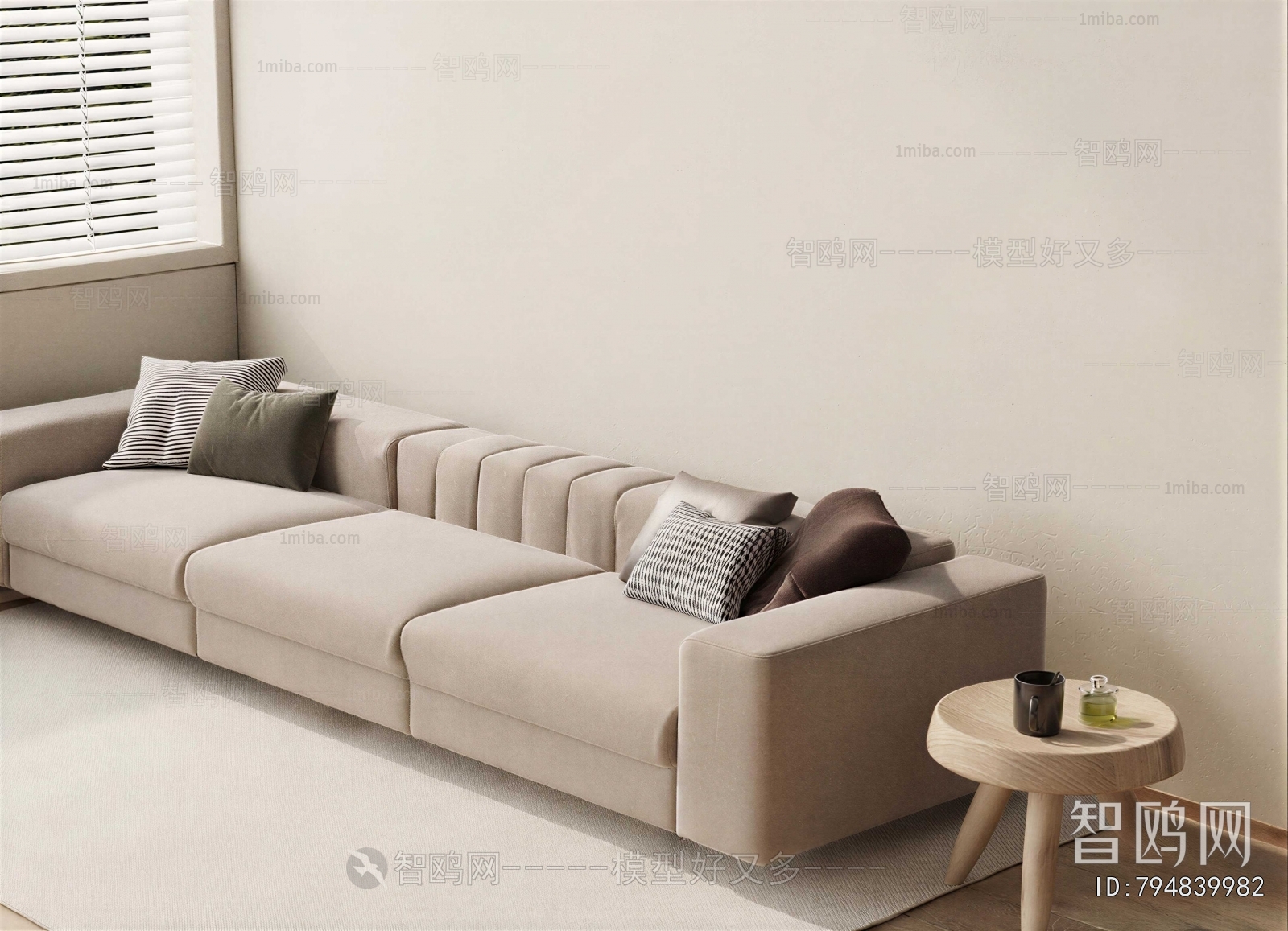 Modern Three-seat Sofa