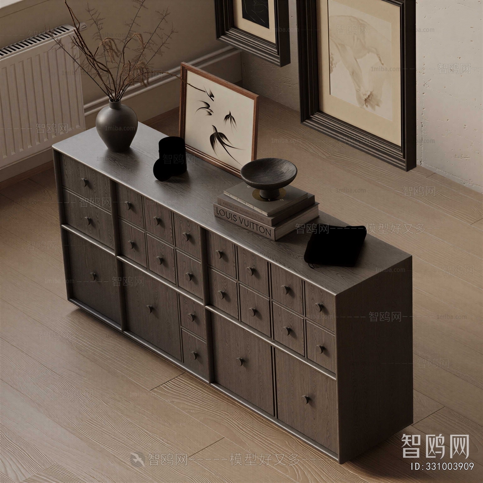 New Chinese Style Entrance Cabinet
