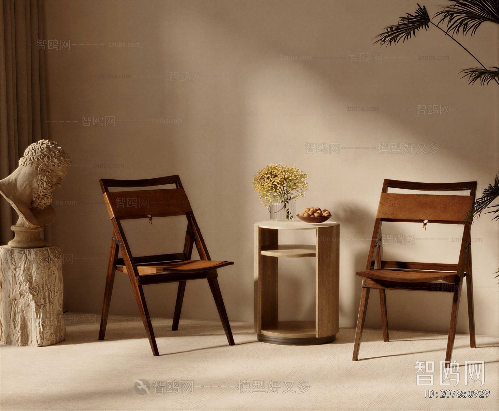 Wabi-sabi Style Lounge Chair