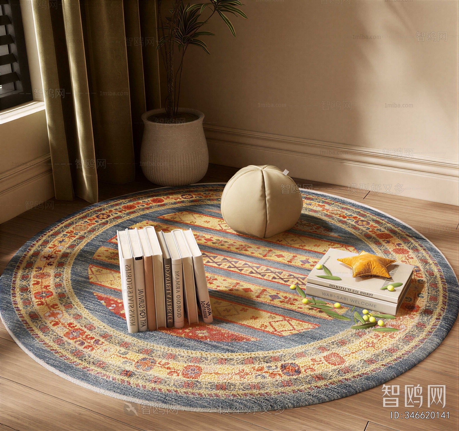 American Style Circular Carpet