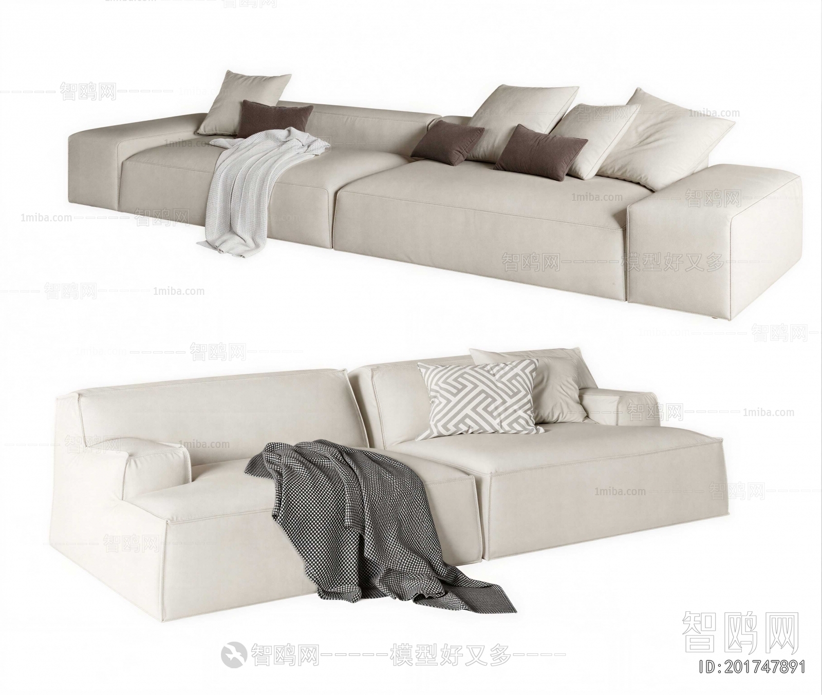 Modern Multi Person Sofa