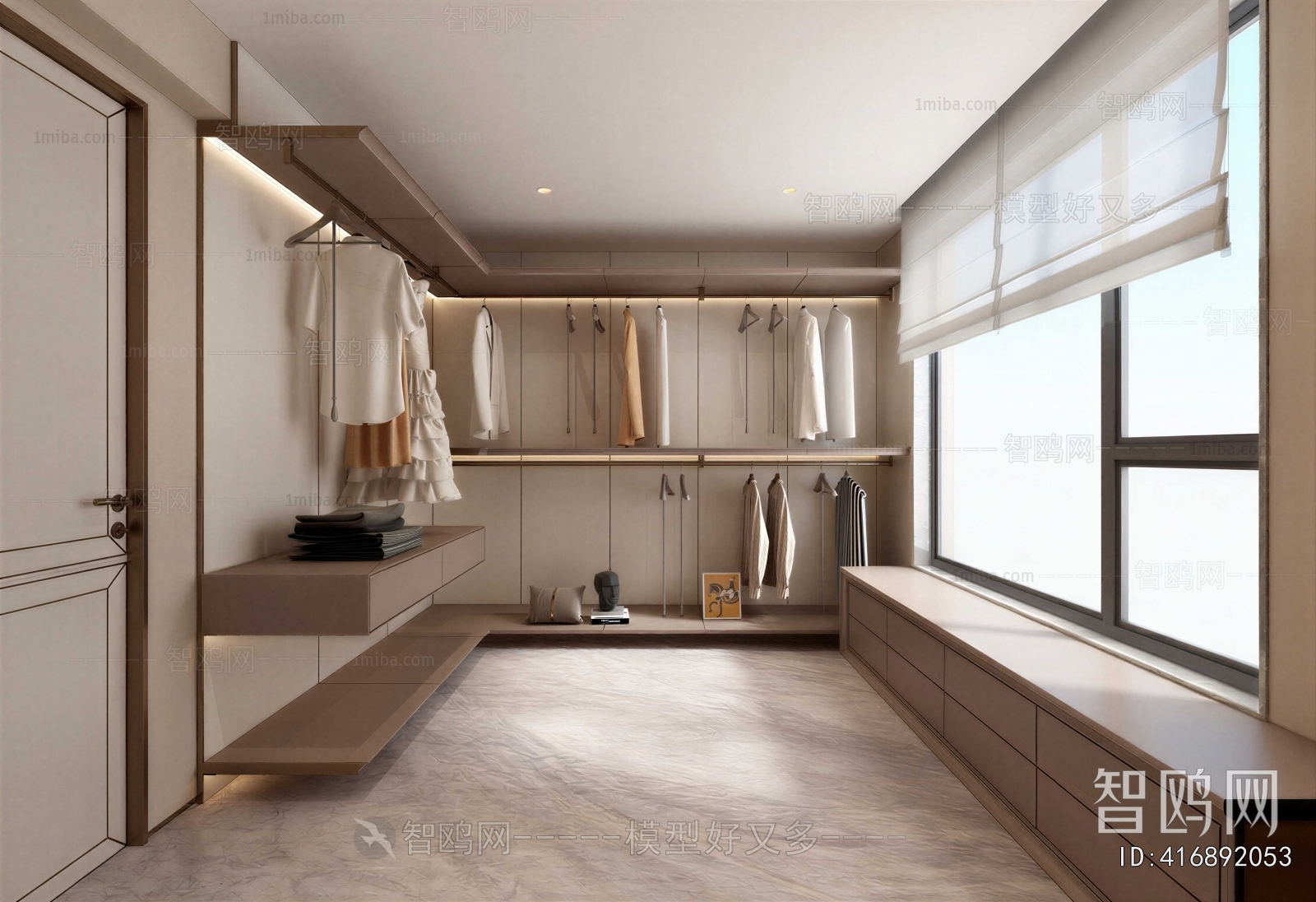 Modern Clothes Storage Area