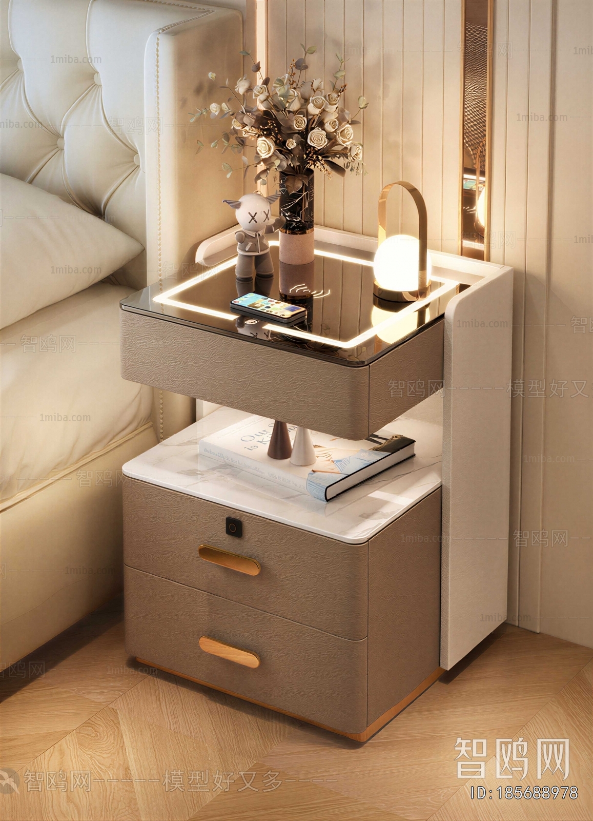 Modern Bedside Cupboard