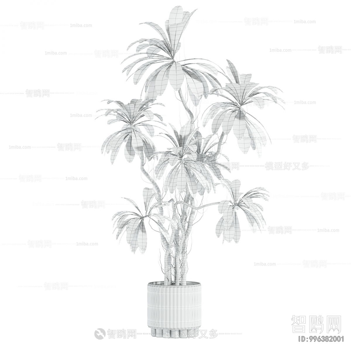 Modern Ground Green Plant Potted Plants