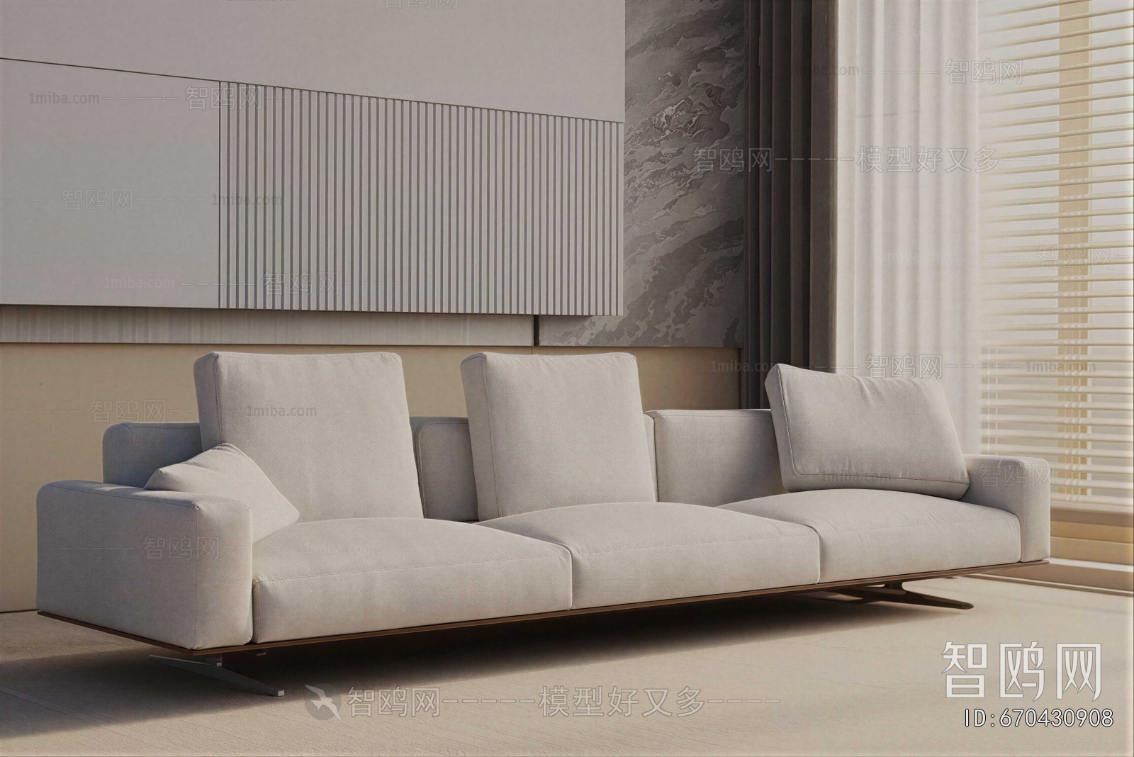 Modern Three-seat Sofa