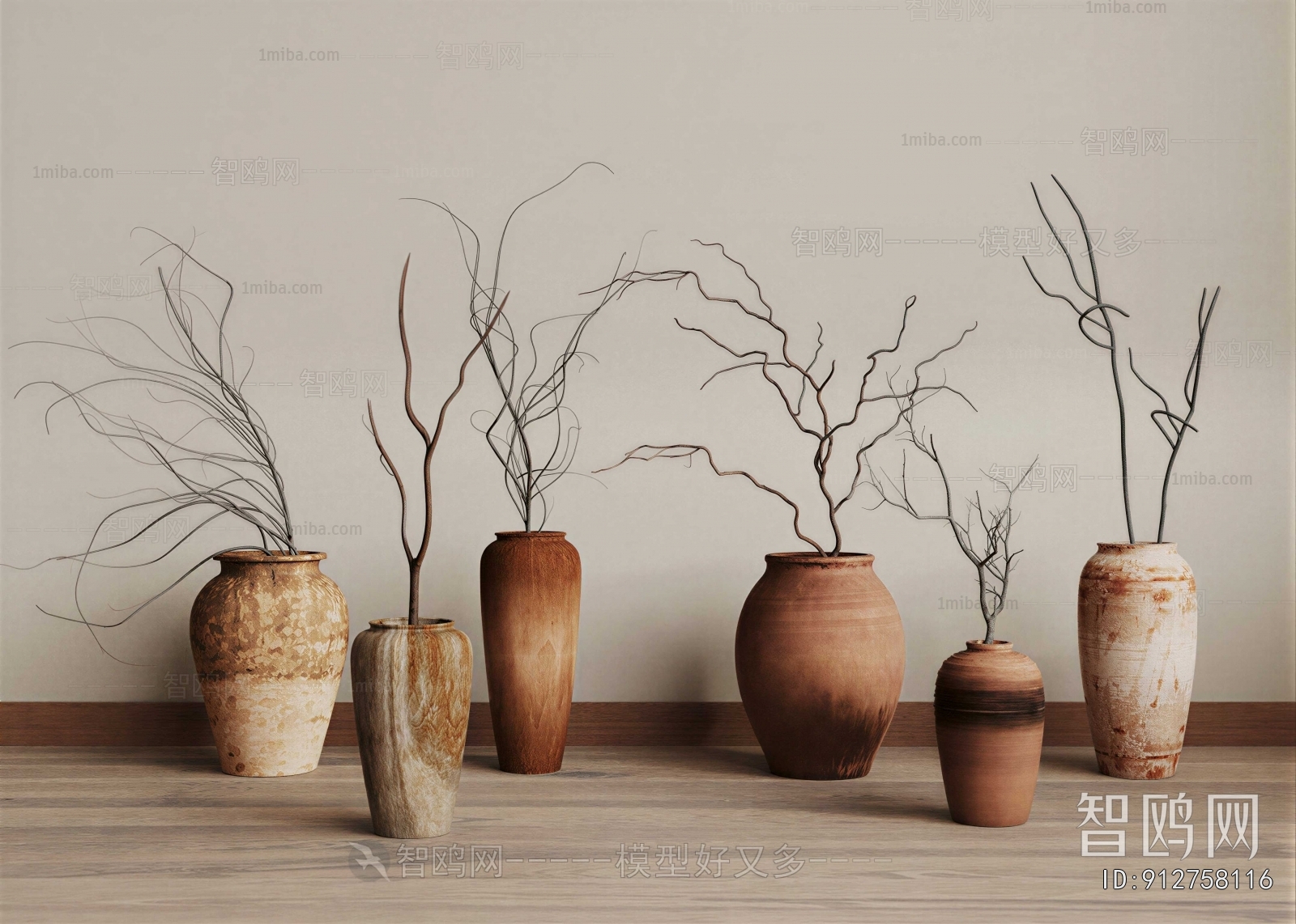 Wabi-sabi Style Dried Branch