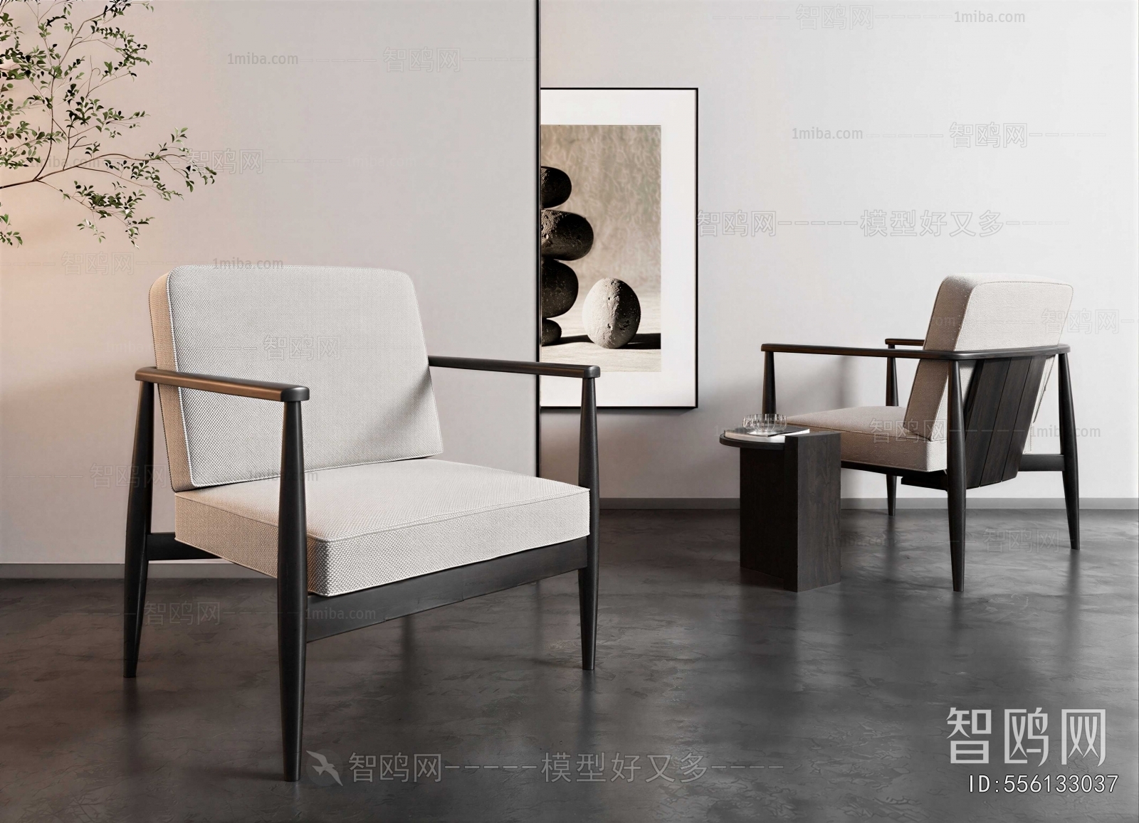 New Chinese Style Lounge Chair