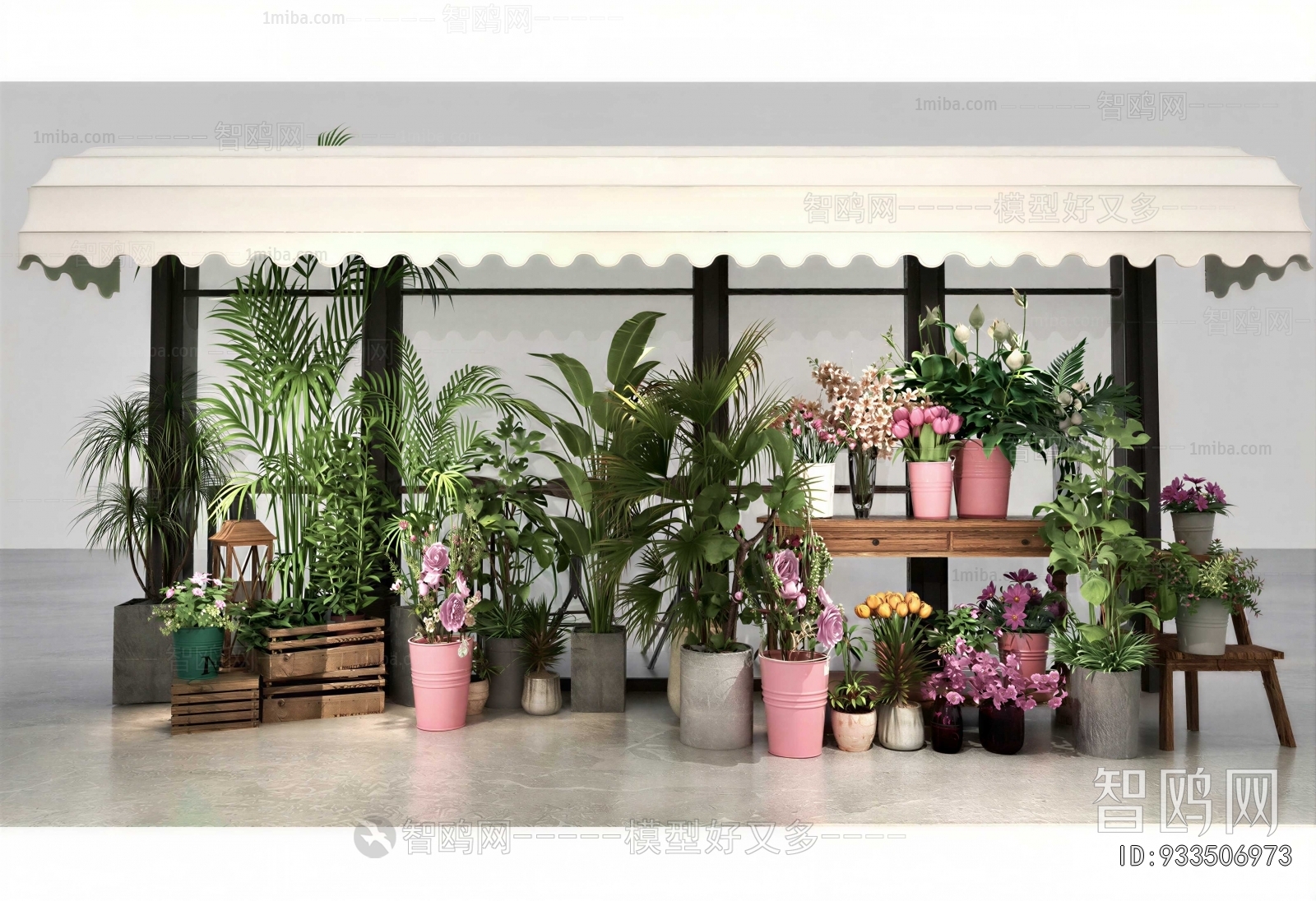 Modern Ground Green Plant Potted Plants