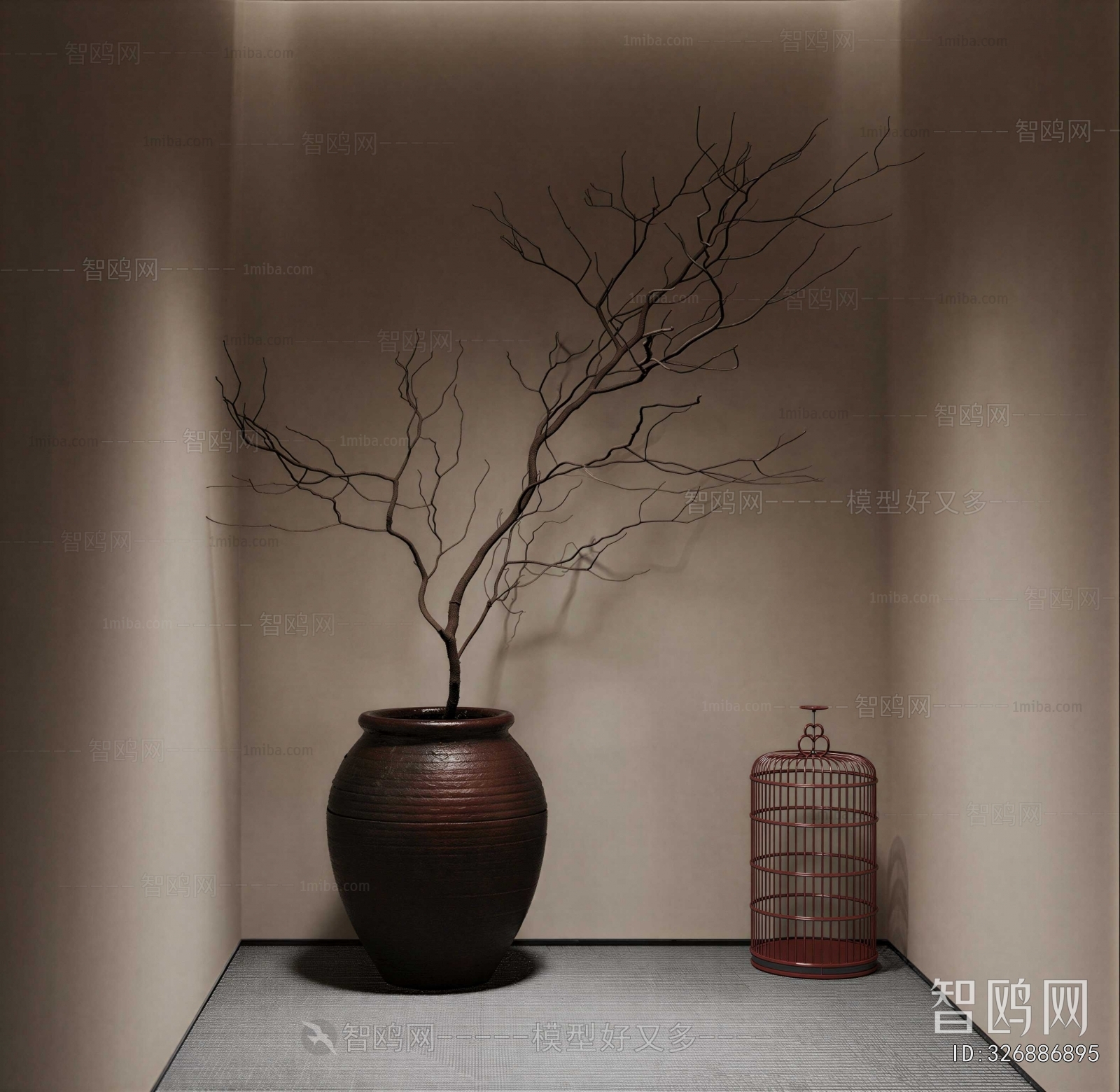 New Chinese Style Ground Green Plant Potted Plants