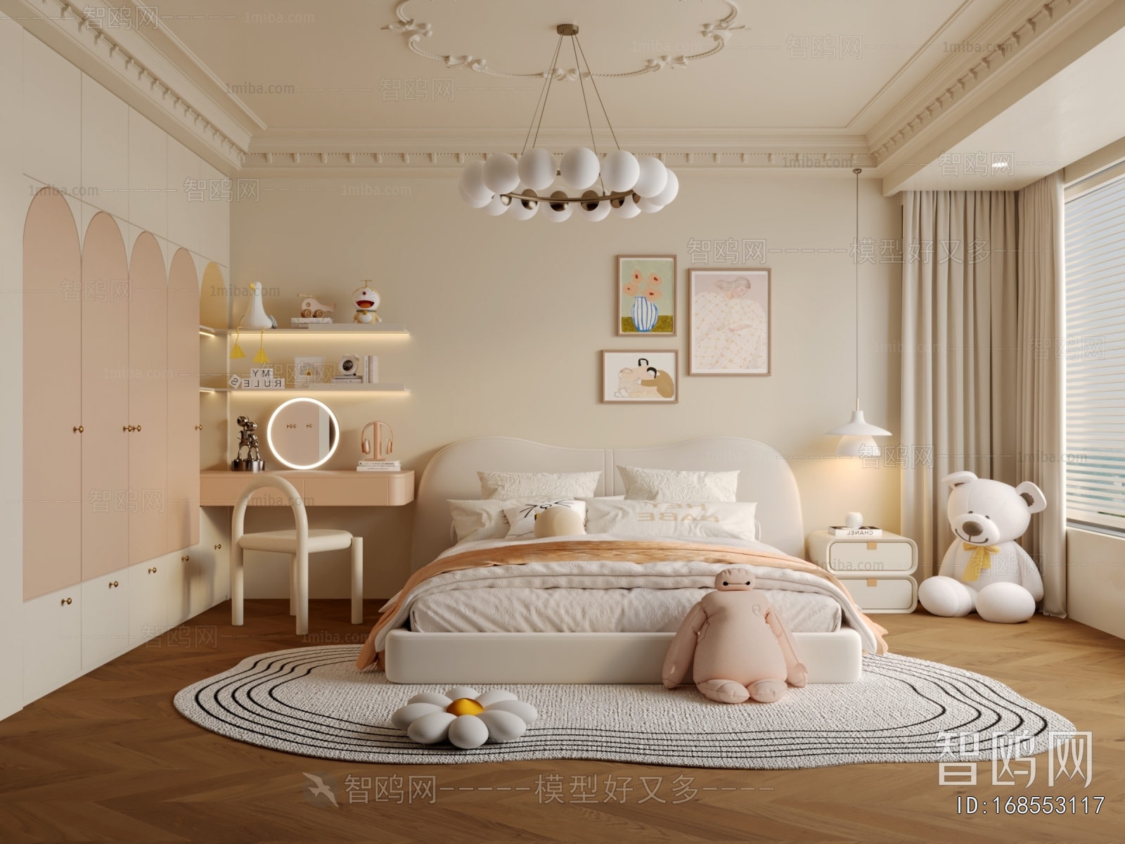 French Style Girl's Room Daughter's Room