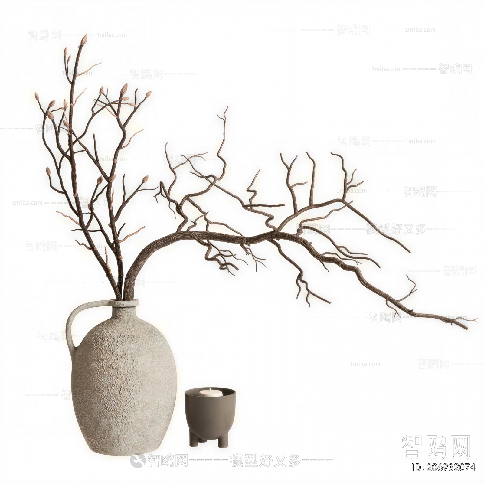 Wabi-sabi Style Dried Branch