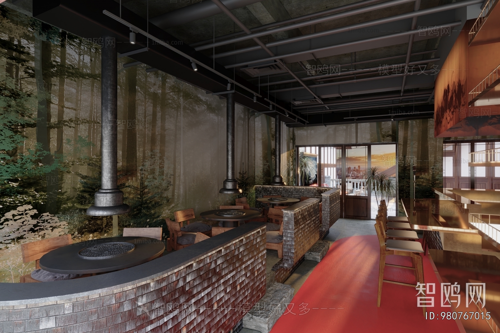 Modern Barbecue Restaurant