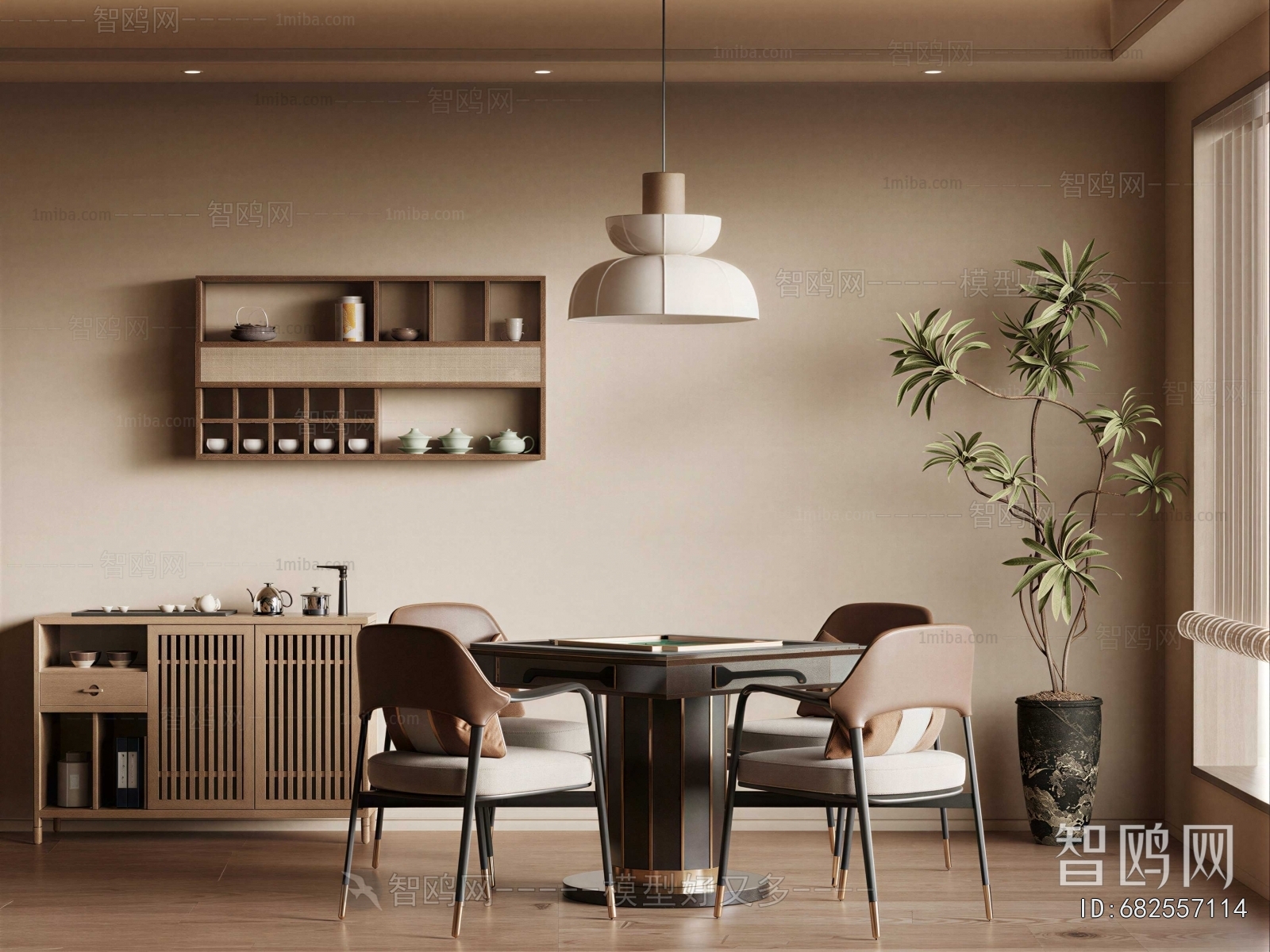 New Chinese Style Chess And Card Room