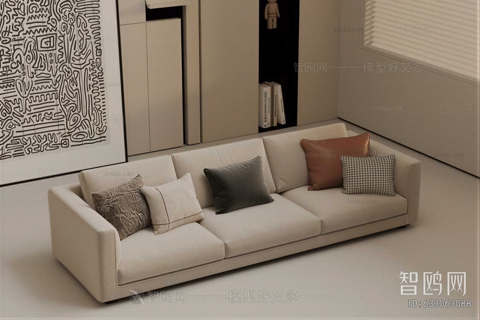 Modern Three-seat Sofa