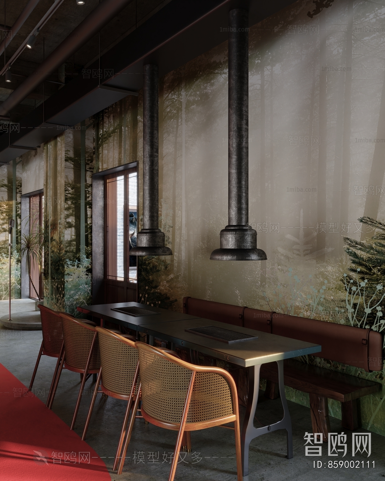 Modern Barbecue Restaurant